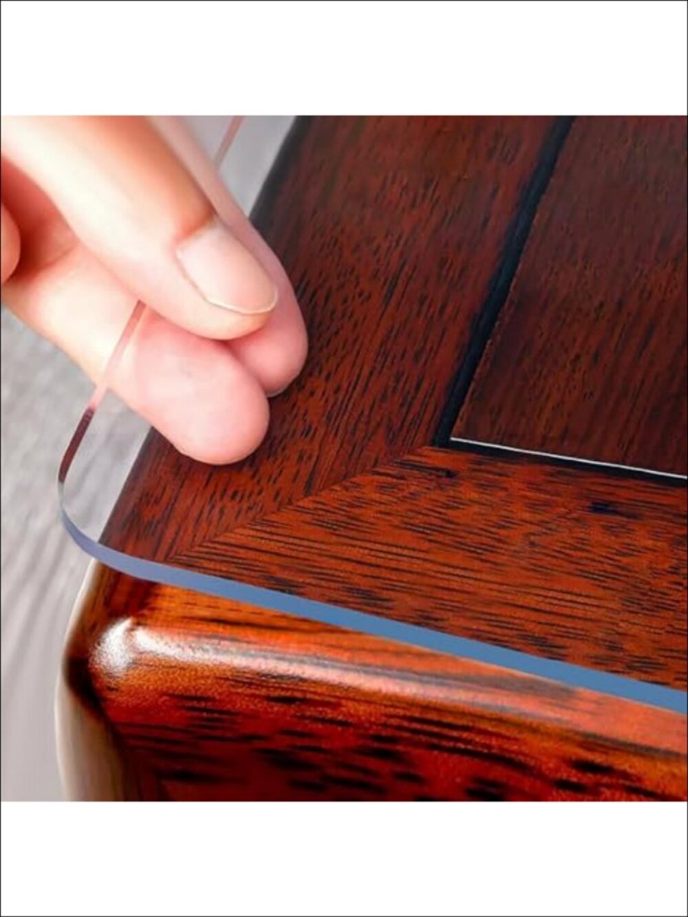 2mm Thick Clear Table Protector Plastic Table Cover 36 x 60 in Cut to Fit